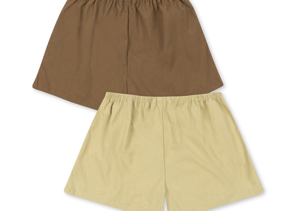 Konges Sløjd A/S WOVEN SHORTS & BLOOMERS pale olive green/ermine