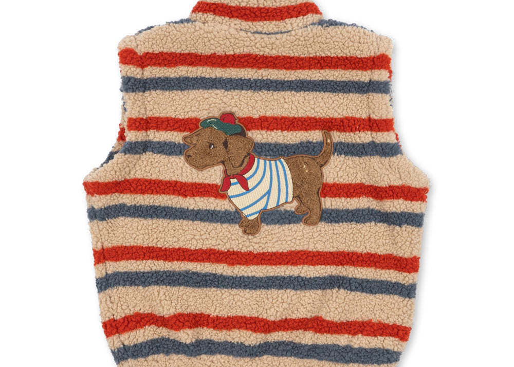 Konges Sløjd A/S TEDDY & FLEECE tangerine stripe