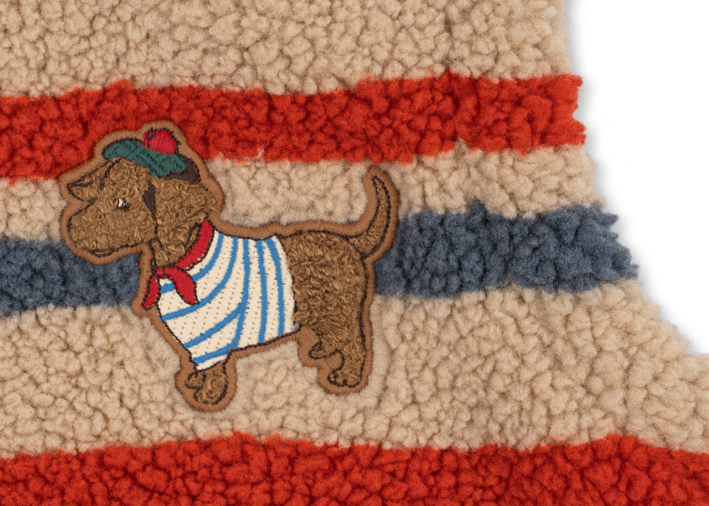Konges Sløjd A/S TEDDY & FLEECE tangerine stripe