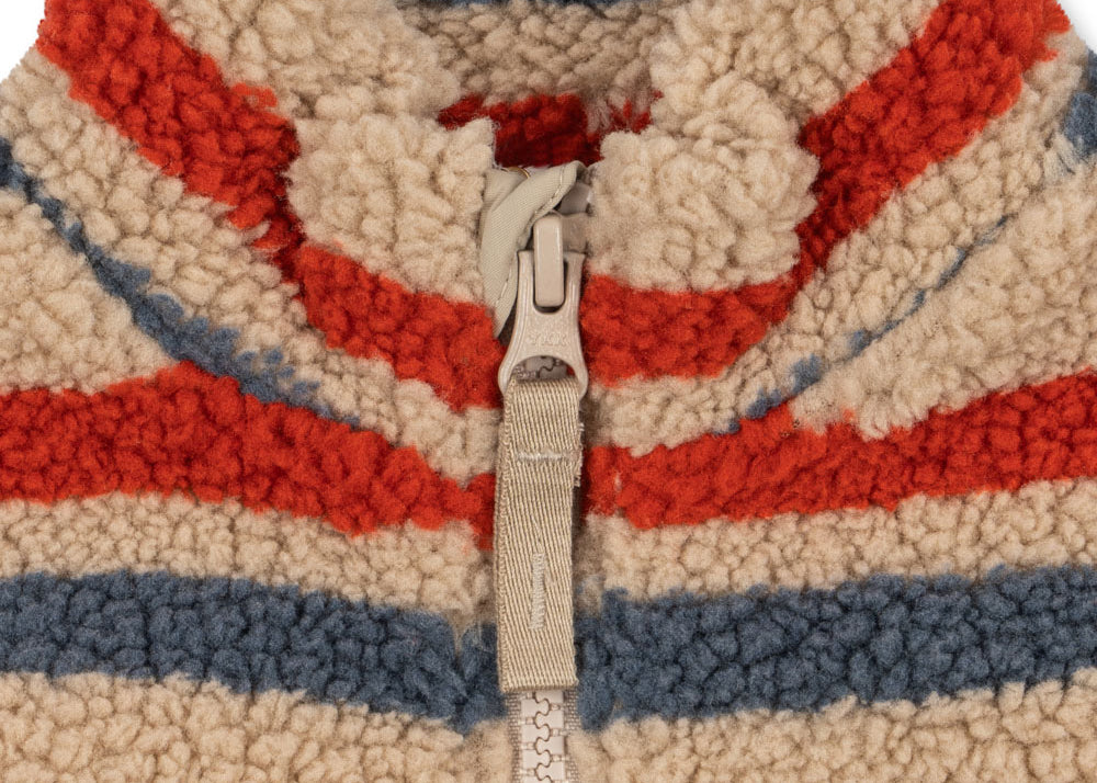 Konges Sløjd A/S TEDDY & FLEECE tangerine stripe