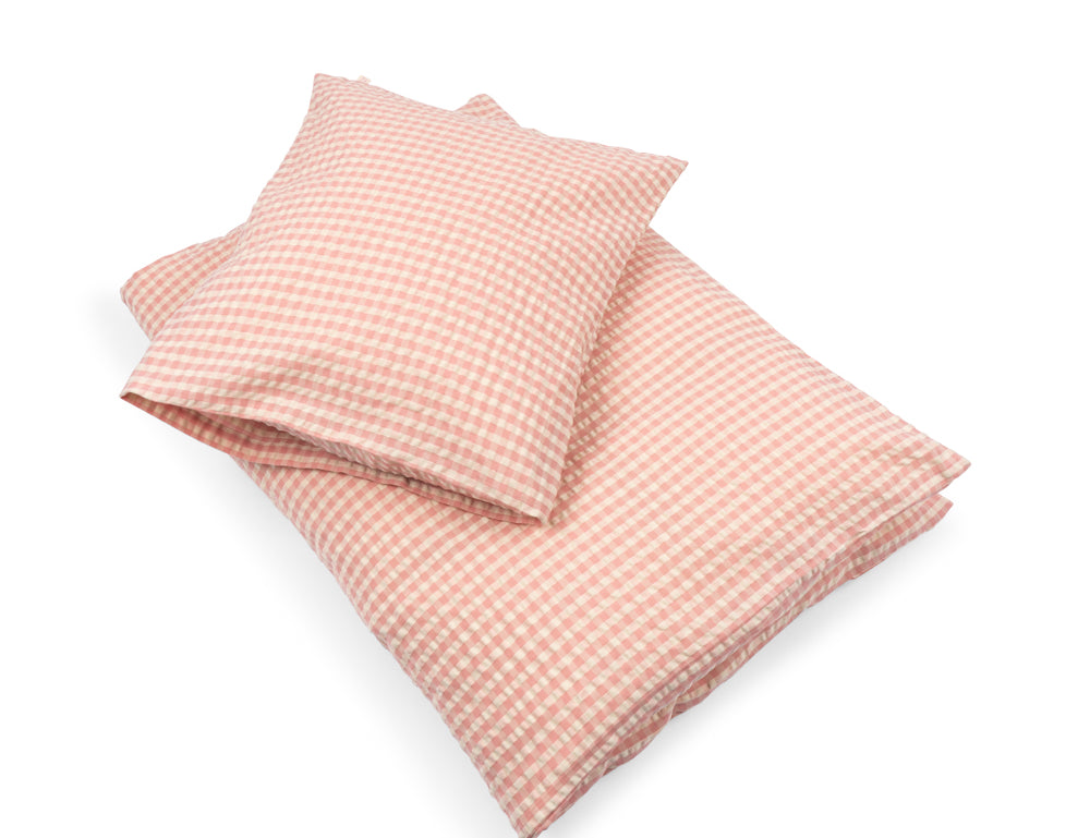 Konges Sløjd A/S ADULT BEDDING powder pink check
