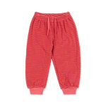 Konges Sløjd A/S JERSEY PANTS cardinal rose stripe
