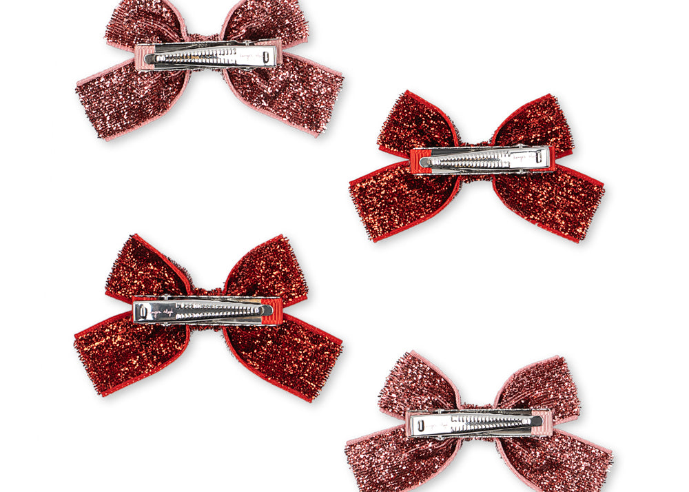 Konges Sløjd A/S HAIR ACCESSORIES red glitter/ rose glitter