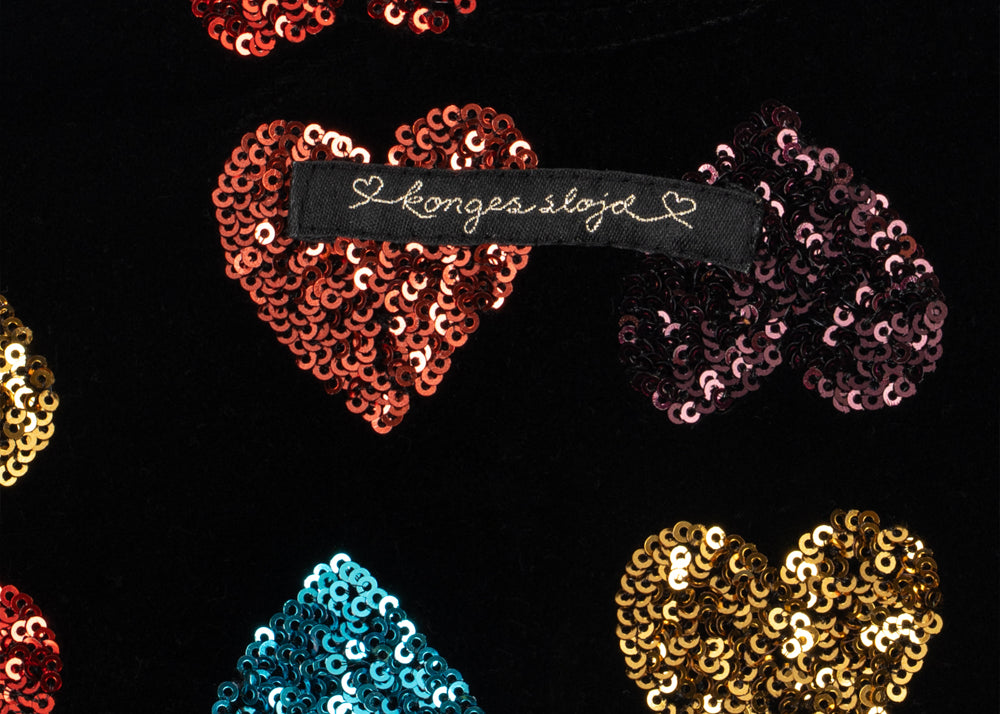 Konges Sløjd A/S JERSEY DRESSES amour sequin