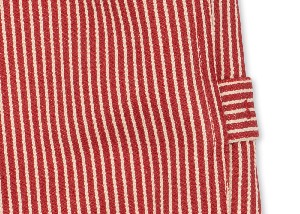 Konges Sløjd A/S WOVEN PANTS milk rouge stripe