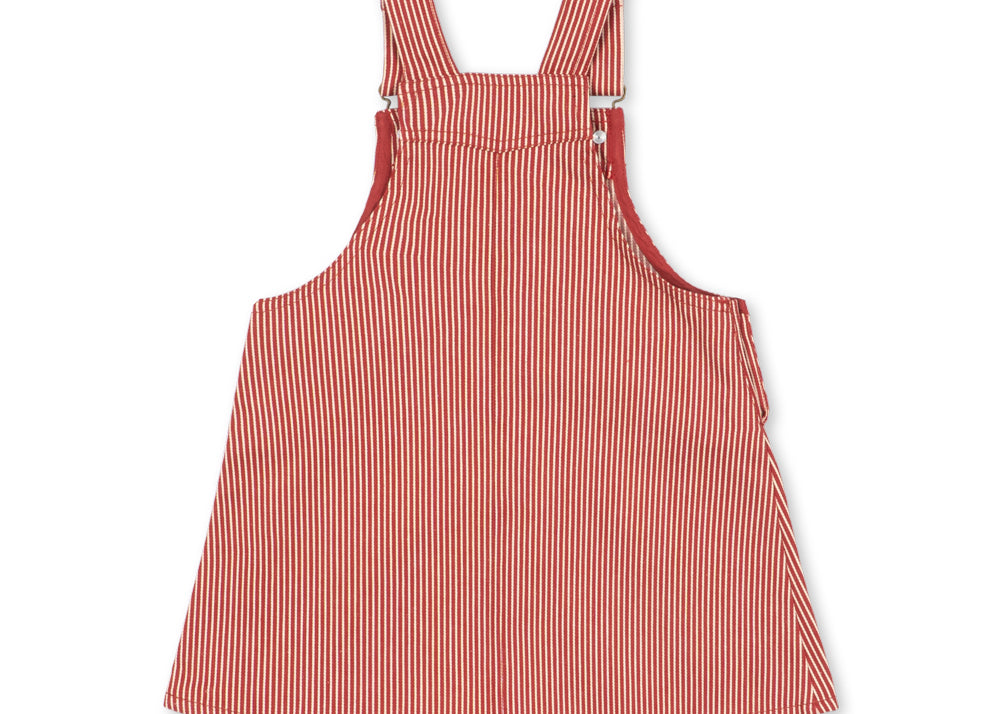 Konges Sløjd A/S WOVEN DRESSES milk rouge stripe