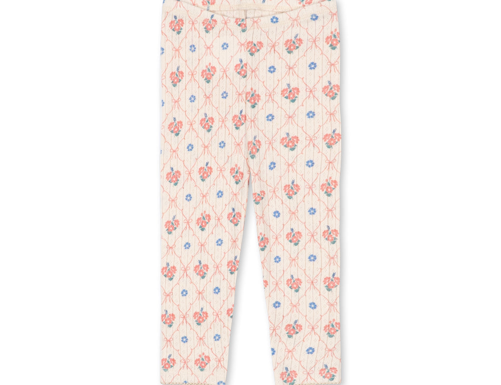 Konges Sløjd A/S JERSEY PANTS fleur decor