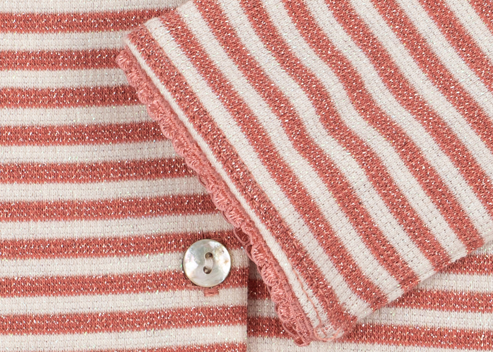 Konges Sløjd A/S JERSEY BLOUSES rose cream stripe