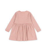 Konges Sløjd A/S JERSEY DRESSES rose cream stripe