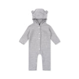 Konges Sløjd A/S Grenouillères avec capuche grey melange