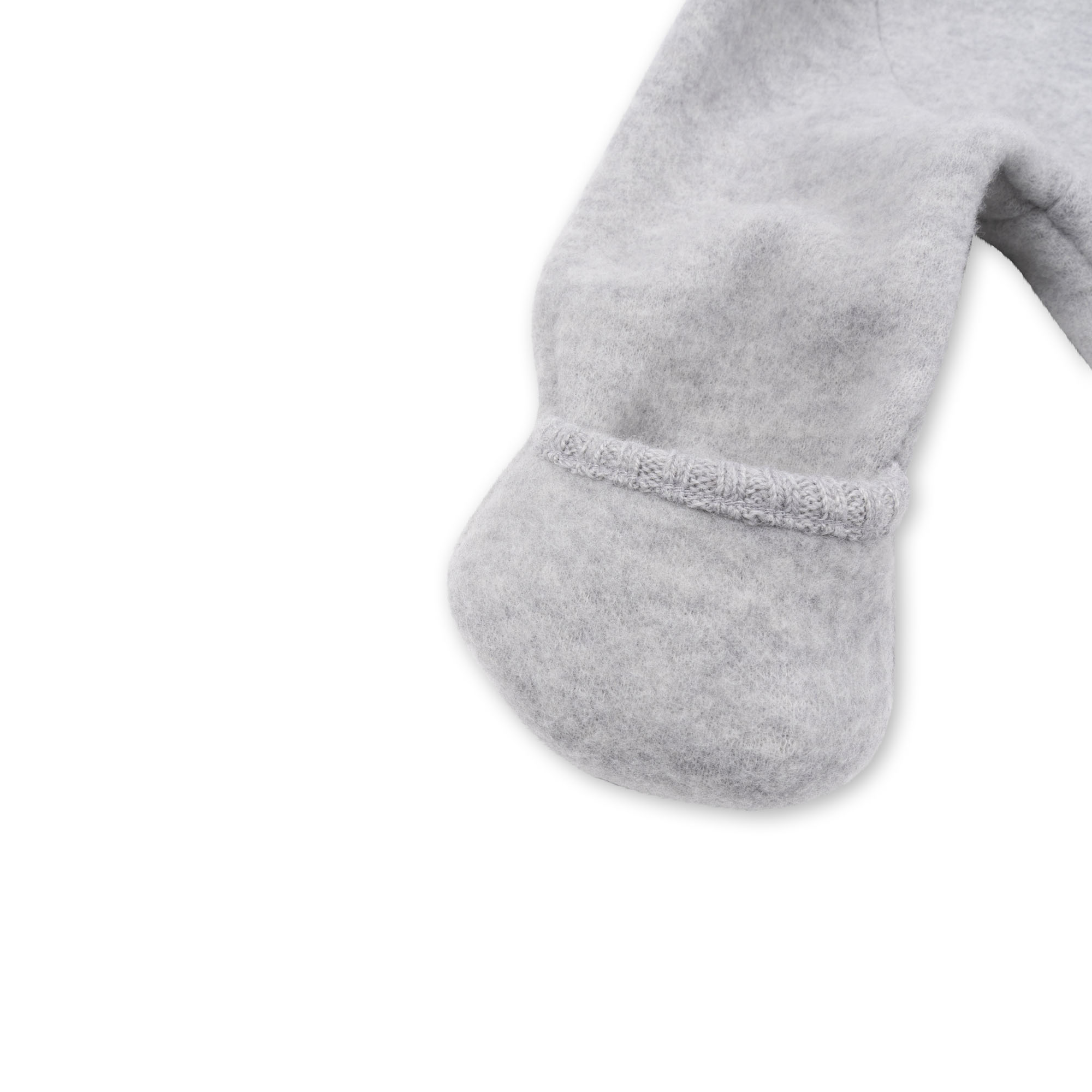 Konges Sløjd A/S Grenouillères avec capuche grey melange