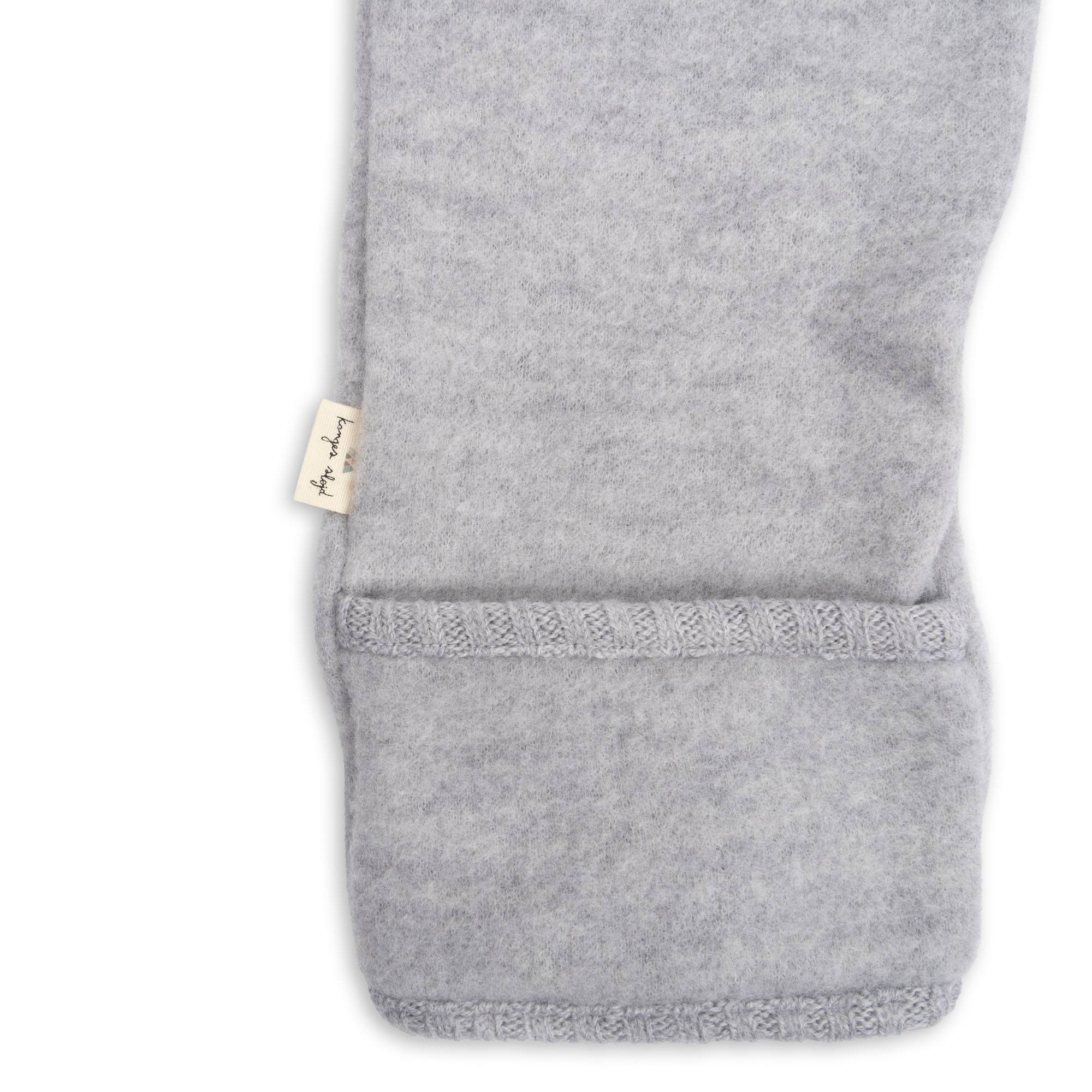 Konges Sløjd A/S Grenouillères avec capuche grey melange