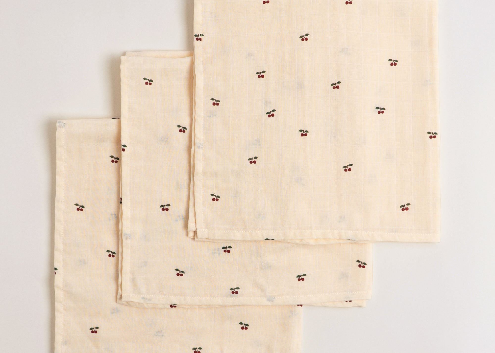 Konges Sløjd A/S MUSLIN CLOTHS cherry